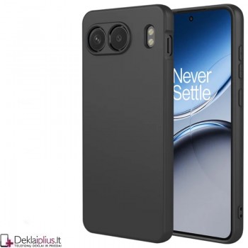 Liquid Air silikoninis juodas dėklas - su kameros apsauga (Oneplus Nord 4)